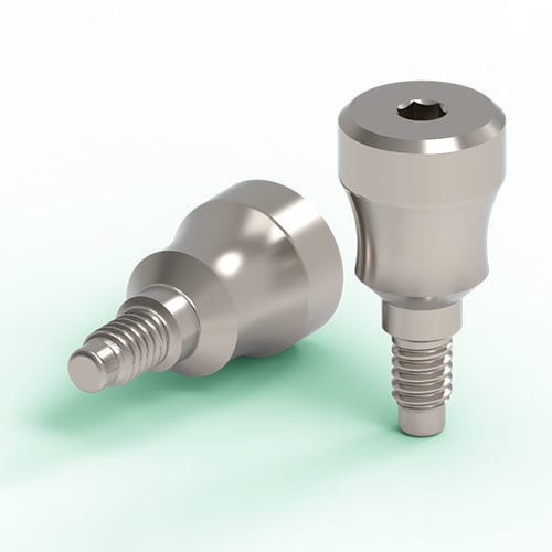 Titan-Gingivaformer - 0007 series - Kinetical SRL - mit Innenverbindung / gerade / Schrauben
