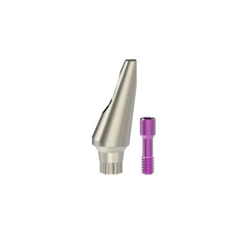 Implantat-Abutment / Titan - 00124 series - Kinetical SRL - mit Innenverbindung / gerade / gewinkelt