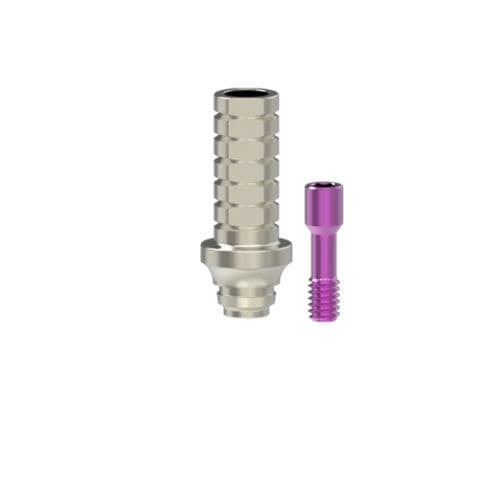 Implantat-Abutment / Titan - 001249 - Kinetical SRL - mit Innenverbindung / gerade / temporär