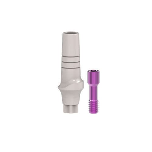 Implantat-Abutment / PEEK - 001247 - Kinetical SRL - mit Innenverbindung / gerade / temporär