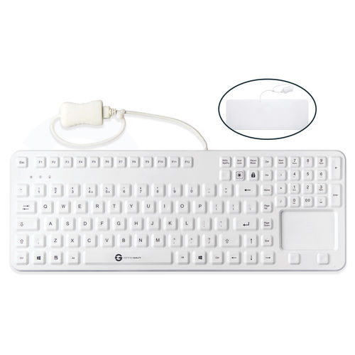 Medizinische Tastatur / Touchpad - PRIME TOUCH KSI-U10210  - GETT Asia Ltd. - Silikon / waschbar / desinfizierbar
