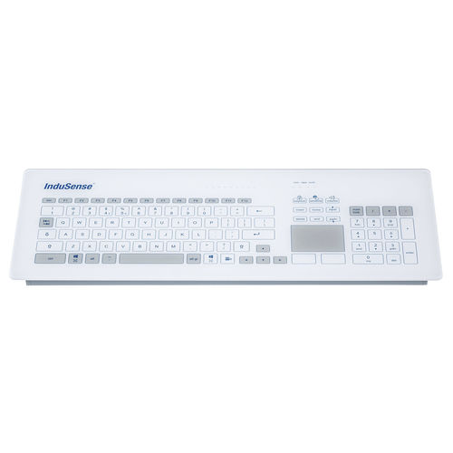 Hygienetastatur - GLASS SURFACE KR23221 - GETT Asia Ltd. - hermetisch
