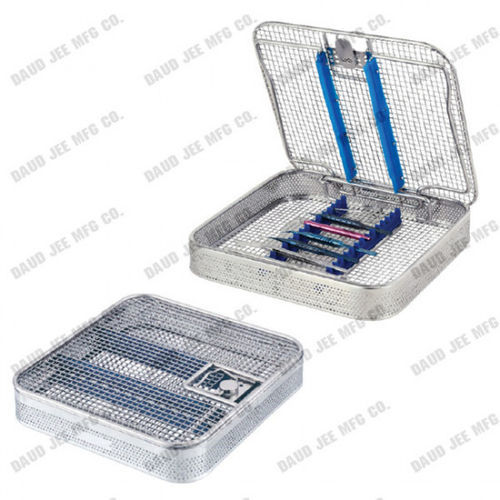 Sterilisationskorb für ophtalmologische Instrumente - DJ90-2200 series - DAUD JEE MFG. CO - perforiert / Edelstahl / vergittert