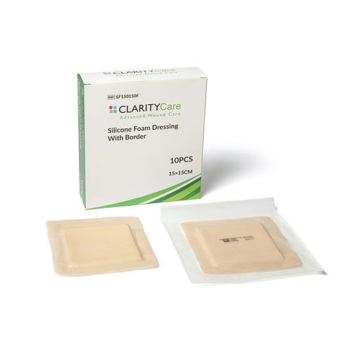 Silikon-Hautpflaster - SF075075F - Clarity Pharma Ltd. - wasserdicht / absorbierend / Vlies