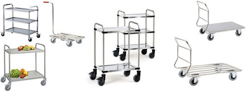 Medizinischer Wagen - NERI - für Transport / Edelstahl