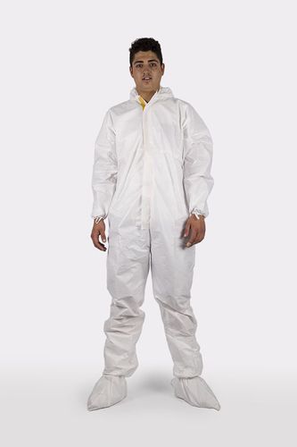 Schutzanzug für Männer - UNIFORMIDAD LABORAL BARBERÁ, SL ULB MEDICAL - Einweg / Vlies / weiß