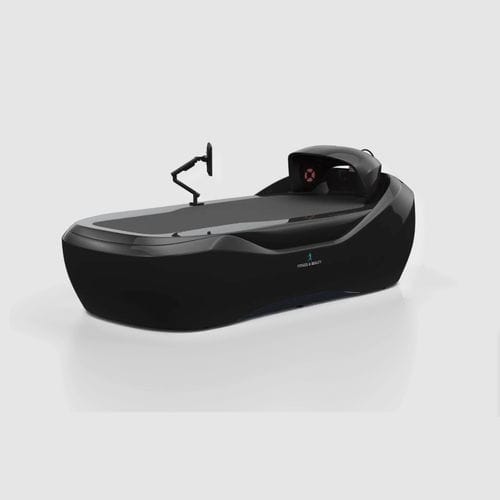 Wasserstrahl-Massageliege - FITNESS & BEAUTY BY CARLO DE GIORGI SRL - mit Chromatherapie-Lampen