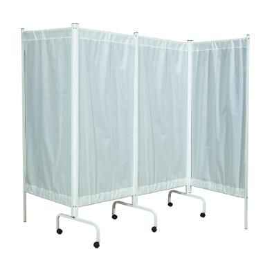Medizinischer Bettschirm auf Rollen - THREE-SHP-4 - Zapovit - 4-Flügel / für Krankenhauszimmer