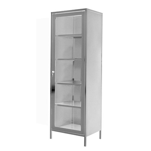 Regalschrank - BL-1(N) - Zapovit - mit Tür / Edelstahl / 1 Tür