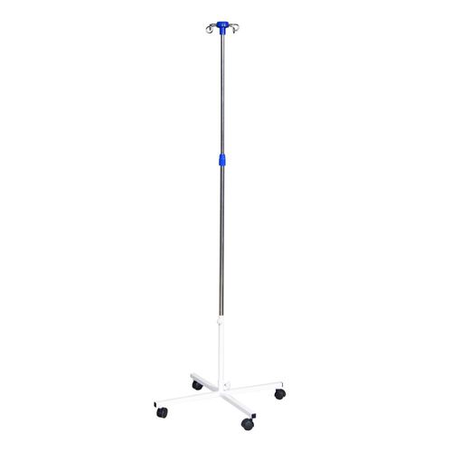 Bodenstehender Infusionsständer - SHDV-4 - Zapovit - auf Rollen / 2 Haken / teleskopisch