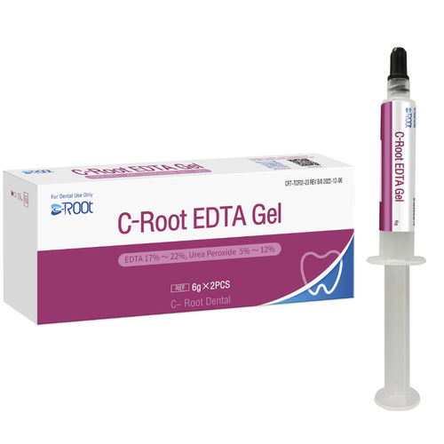 Zahnmedizinisches Material / für Wurzelkanal-Behandlungen - EDTA  - C-Root Dental Medical - Gel / wasserbasiert
