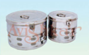 Sterilisations-Trommel / für Verbandmaterial - AVI-3 series - Avishkhar International - Edelstahl