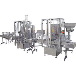 Füll- und Versiegelsystem / für die Pharmaindustrie - RF 220 - PLÜMAT Maschinenbau Vertriebs-GmbH - für Flaschen / drehbar