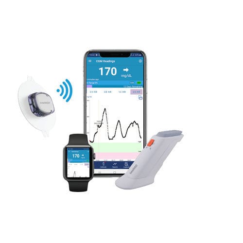 Kontinuierliches Blutzuckermessgerät - Intelligo BV - elektrochemisch / Bluetooth / smartphonefähig
