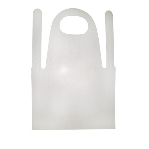 Medizinische Schürze / unisex - 137-1-20A - Secured Medical Direction - aus Polyethylen / Einweg / weiß