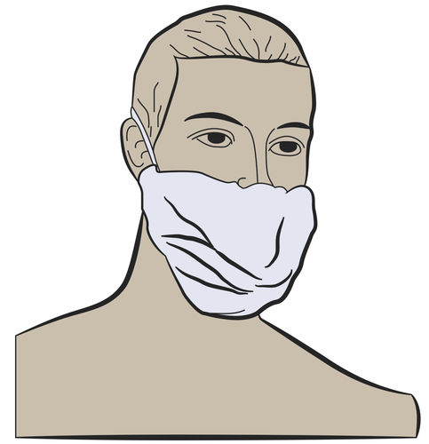 Krankenhaus-Bartschutz - 111-1-18A - Secured Medical Direction - für Reinraum / Labor / aus Polypropylen
