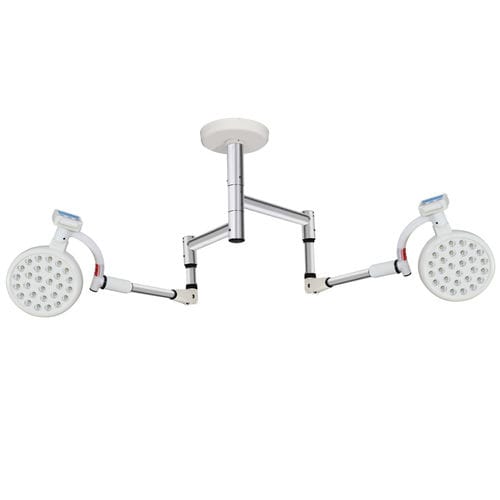 Deckenmontierte OP-Leuchte - TMI OMEGA 200+200 - Technomed India - LED / mit 2 Armen / 220 V / 50 Hz