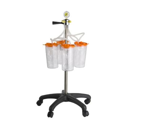 Pneumatische chirurgische Absaugpumpe - Tecnomed Medical Sistemler Ve Turizm Sanayi Ticare Limited Sirketi - Vakuumversorgung / auf Rollen