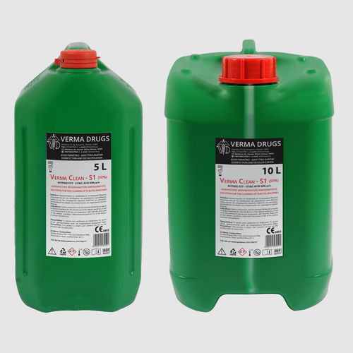 Desinfektionsmittel für Hämodialysegeräte - VermaClean-S1 - Verma Drugs - flüssig / 5000 mL / 10.000 mL