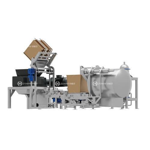 Medizinisches Abfallaufbereitungssystem - 3-7t/d - Zhucheng Zhongnenghe Machinery Technology Co., Ltd. - automatisch / mit sterilisator