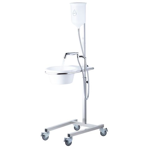 Medizinisch Spüle - LAP1B - LAP SOLUTION SRL - 1 Station / höhenverstellbar / mobil