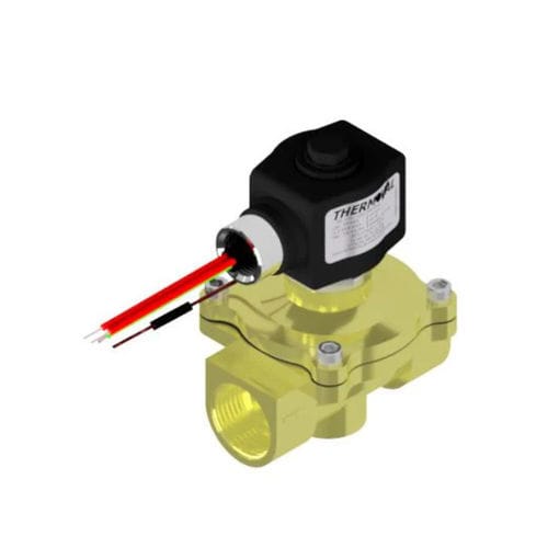 Gasventil - 2way - Thermoval - Solenoid / Edelstahl / Messing