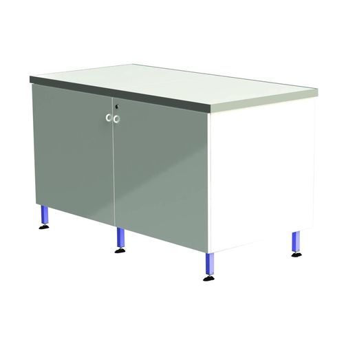 Laborschrank - 79017 series - JEULIN - mit Regal / mit Tür / weiß