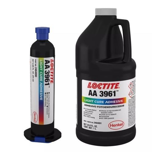 Medizinischer Montagekleber / Acryl - LOCTITE&reg; AA 3961 - Henkel - für medizinische Geräte / für Kunststoff / für Metall