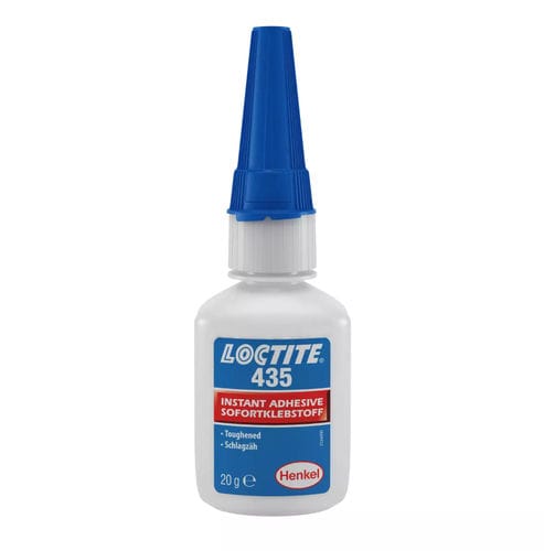 Medizinischer Montagekleber / Cyanacrylat - LOCTITE® 435 - Henkel - für Einweg-Medizinprodukte / für Gummi / für Metall