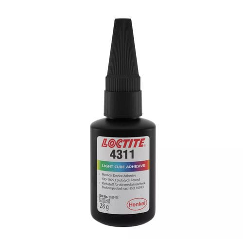 Medizinischer Montagekleber / Cyanacrylat - LOCTITE&reg; 4311 - Henkel - für medizinische Geräte / für Metall / für Papier