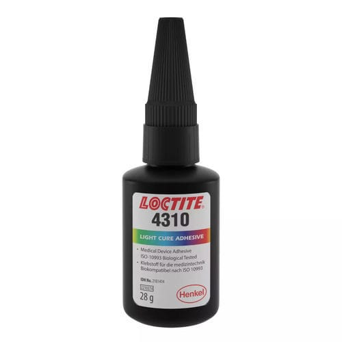 Medizinischer Montagekleber / Cyanacrylat - LOCTITE&reg; 4310 - Henkel - für medizinische Geräte / für Metall / für Gummi