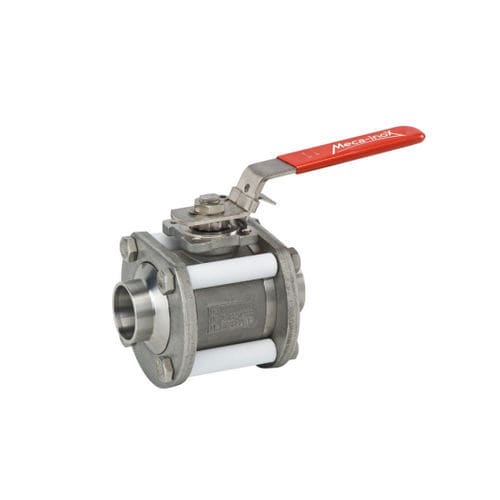 Kugelventil - PS4 H - Meca-Inox - für korrosive Fluide / für die Pharmaindustrie / für Teile