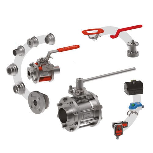 Kugelventil - PZ4 I - Meca-Inox - Wasser / für Öl / für Dampf