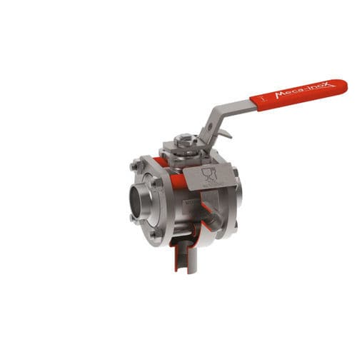 Druckluftventil - PZ4 I ET - Meca-Inox - für Dampf / Nahrungsmittel / für flansch