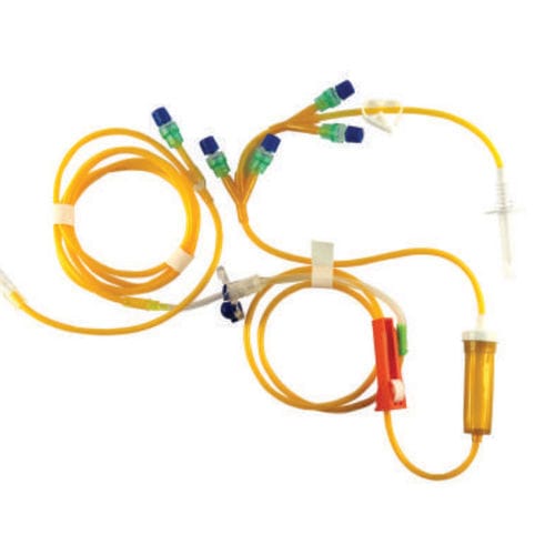 Infusionsset für Chemotherapie - Medial Global - Polyvinylchlorid / Silikon / mit Tropfkammer