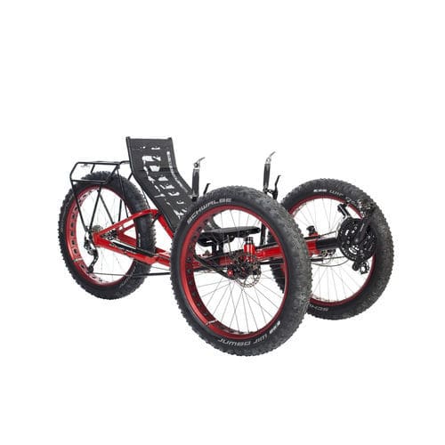 Liegedreirad zum Treten - FAT - Azub Bike - für Erwachsene / zusammenklappbar / schwarz