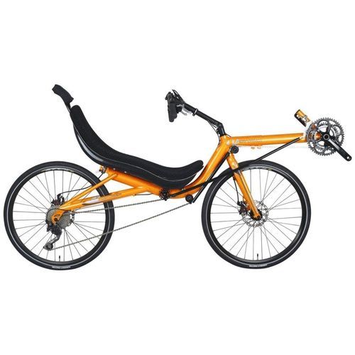 Liegefahrrad zum Treten - Lacka - Cycles Performer - für Erwachsene / gelb