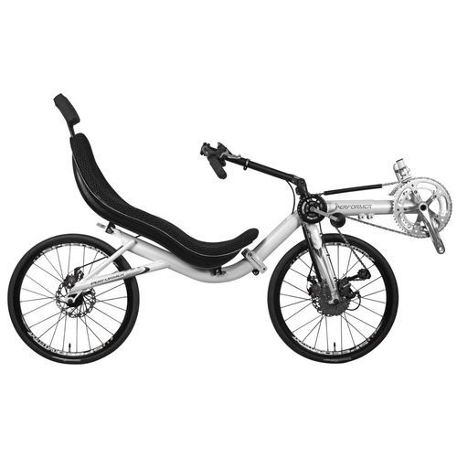 Liegefahrrad zum Treten - Conquer - Cycles Performer - für Erwachsene / weiß