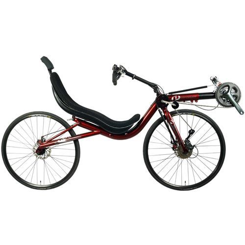 Liegefahrrad zum Treten - Zelus - Cycles Performer - für Erwachsene / rot