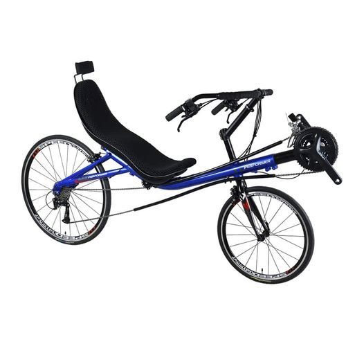 Liegefahrrad zum Treten - Unicorn - Cycles Performer - für Erwachsene / blau