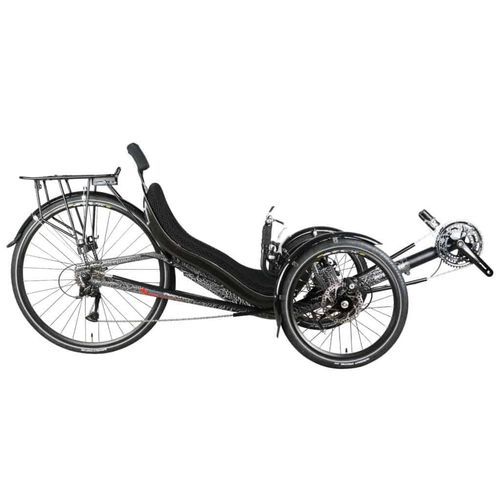 Liegedreirad zum Treten - Trike JC70 - Cycles Performer - für Erwachsene / schwarz / Aluminiumrahmen
