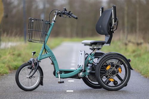 Elektrisches orthopädisches Dreirad - 371-0000 - Van Raam - für Erwachsene / schwarz / grün