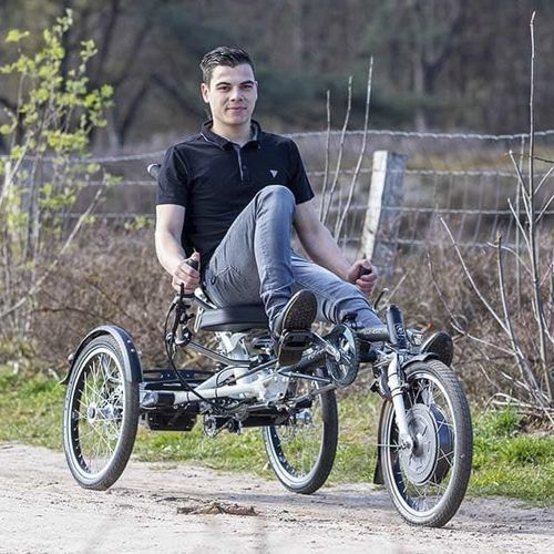 Orthopädisches Dreirad / zum Treten - 348-0000 - Van Raam - für Erwachsene / schwarz / weiß