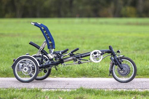 Orthopädisches Dreirad / zum Treten - 390-0000 - Van Raam - für Kinder / blau / grau