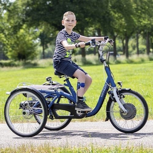 Orthopädisches Dreirad / zum Treten - 335-0000 - Van Raam - für Kinder / blau