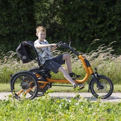 Orthopädisches Dreirad / zum Treten - 392-0028 - Van Raam - für Kinder / gelb