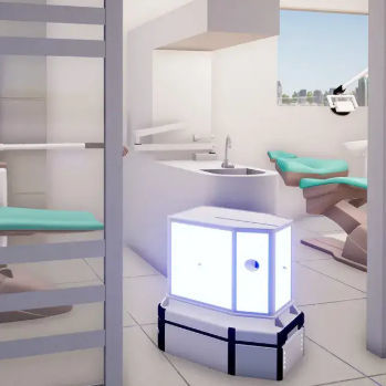 UV-C-Desinfektionsroboter - cleaneR  - ROBOTA SRL - Ozon / mobil / automatisiert