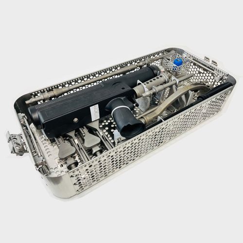 Sterilisationstablett für chirurgische Instrumente - NGS Engineering - perforiert / Edelstahl / autoklavierbar