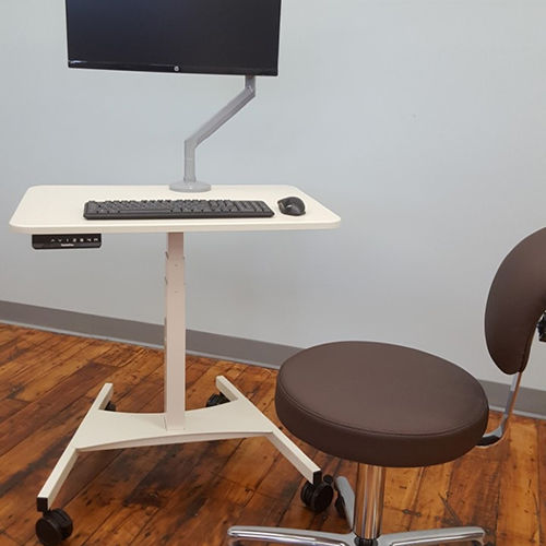 Mobile Arbeitsstation - Right Height Mfg - antimikrobiell / höhenverstellbar