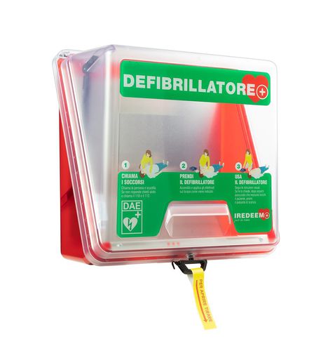 Schrank für Defibrillator - TECA LH - IREDEEM - für Krankenhaus / mit Tür / wandmontiert